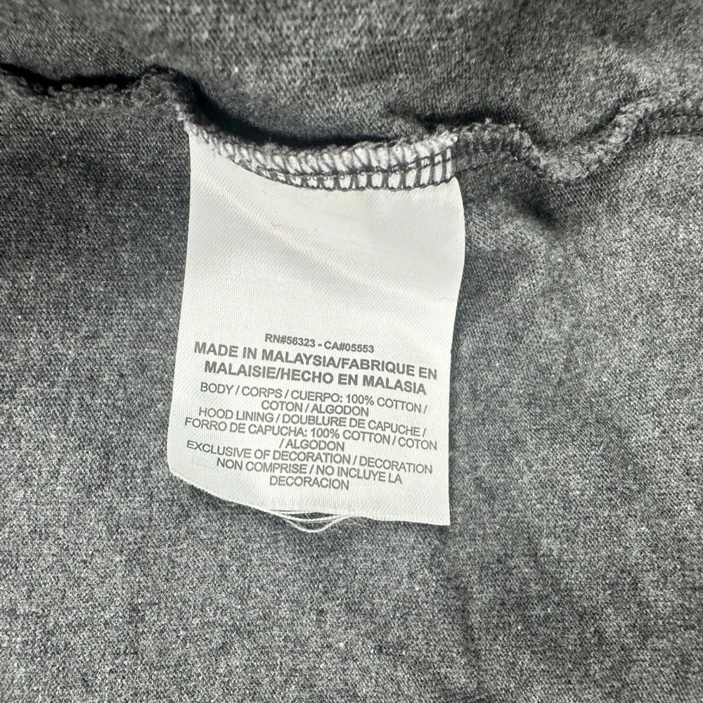 Nike Sportswear Full Zip Hoodie Mens XL‎ Gray Lightweight Jersey Sweatshirt